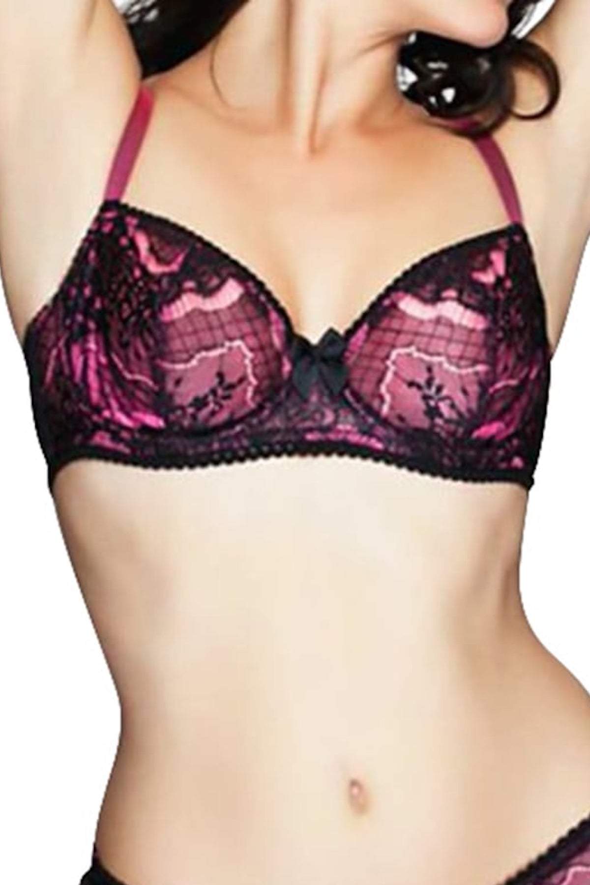 Claudette Neon Pink Intense Demi Bra