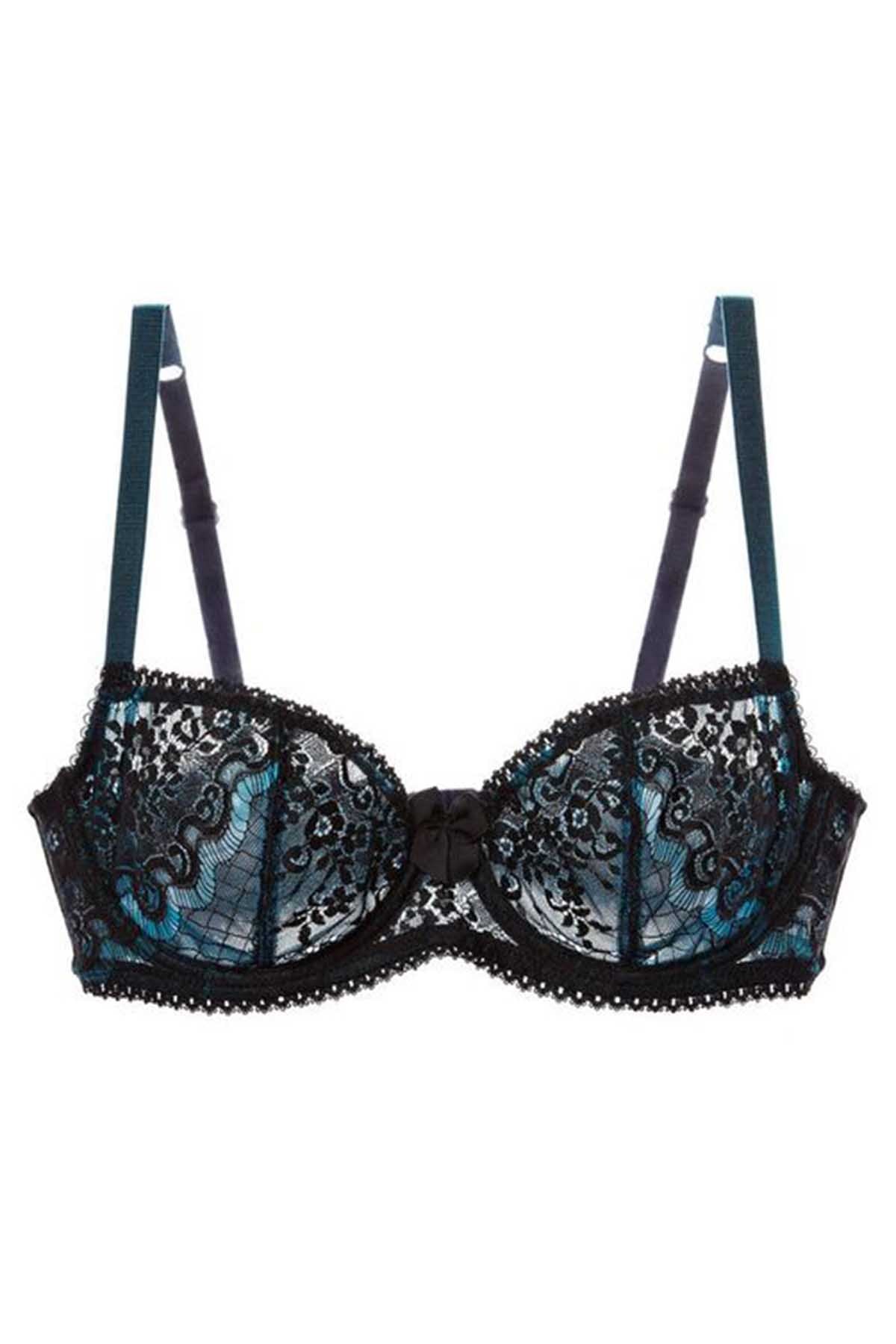 Claudette Neon Turquoise Intense Demi Bra