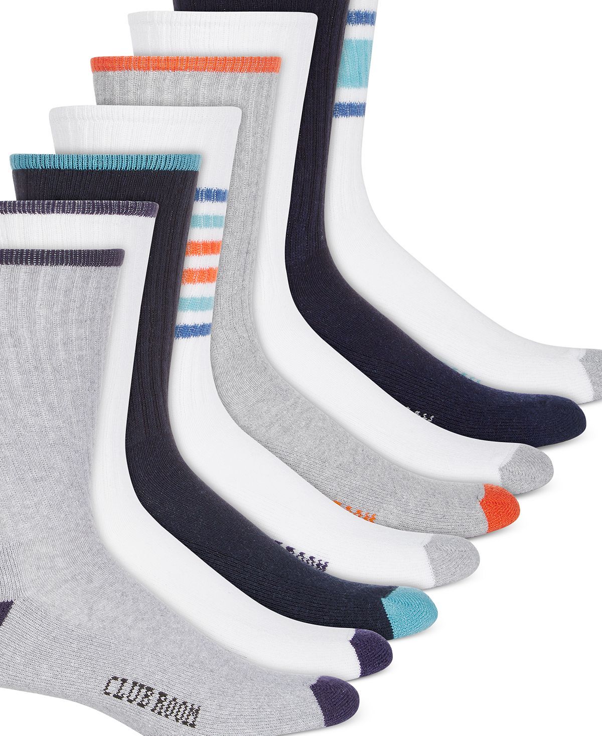 Club Room Crew Socks 8-pack Blue