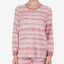 Cuddl Duds Printed Top & Jogger Pants Loungewear Set Pink Print