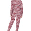 Cuddl Duds Printed Top & Jogger Pants Loungewear Set Purple