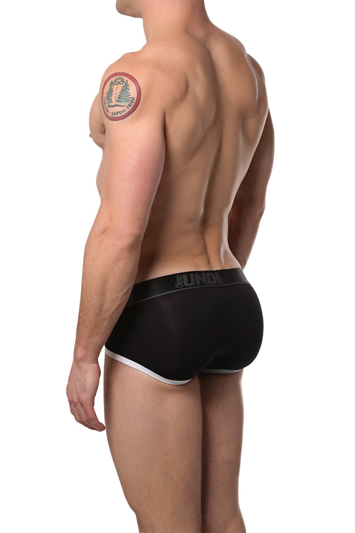 DAMAGED! CheapUndies Black Touch Brief