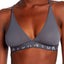 DKNY Graphite Seamless Logo Wireless Mesh Bralette