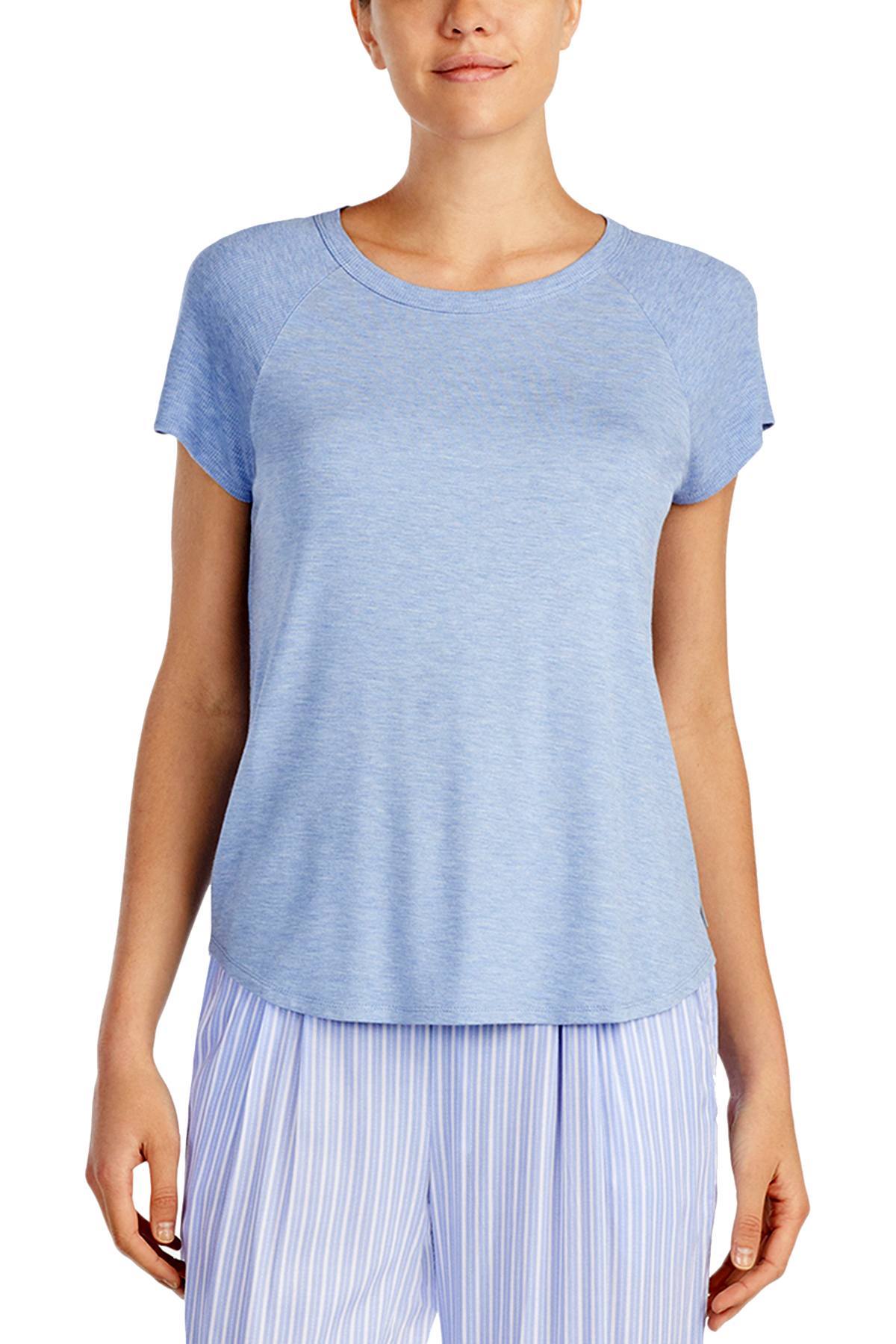 DKNY Heather-Blue Solid Lounge Tee