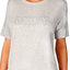 DKNY Lt Heather Grey Ribbed Trim Knit Pajama Top