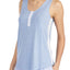 DKNY Periwinkle-Grid Contrast-Stripe Tank Top