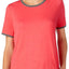 DKNY Pink/Grey Short Sleeve Pajama Top