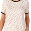 DKNY Tan Read My Lips Printed Short Sleeve Pajama Top