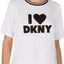 DKNY White/Black Ringer Pajama Tee