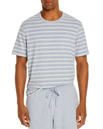 Daniel Buchler Striped Lounge Tee Blue