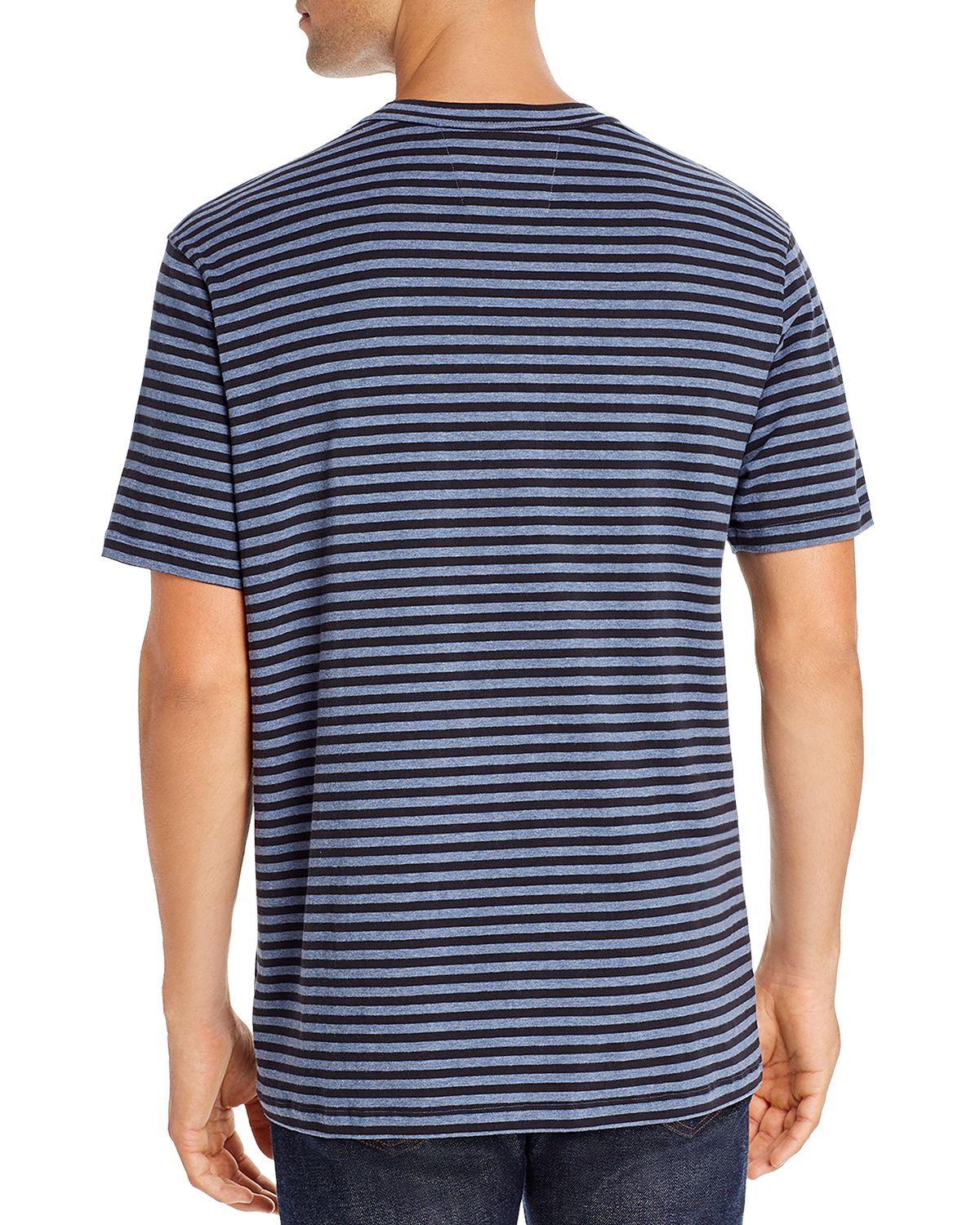 Daniel Buchler Striped Tee Navy Stripe