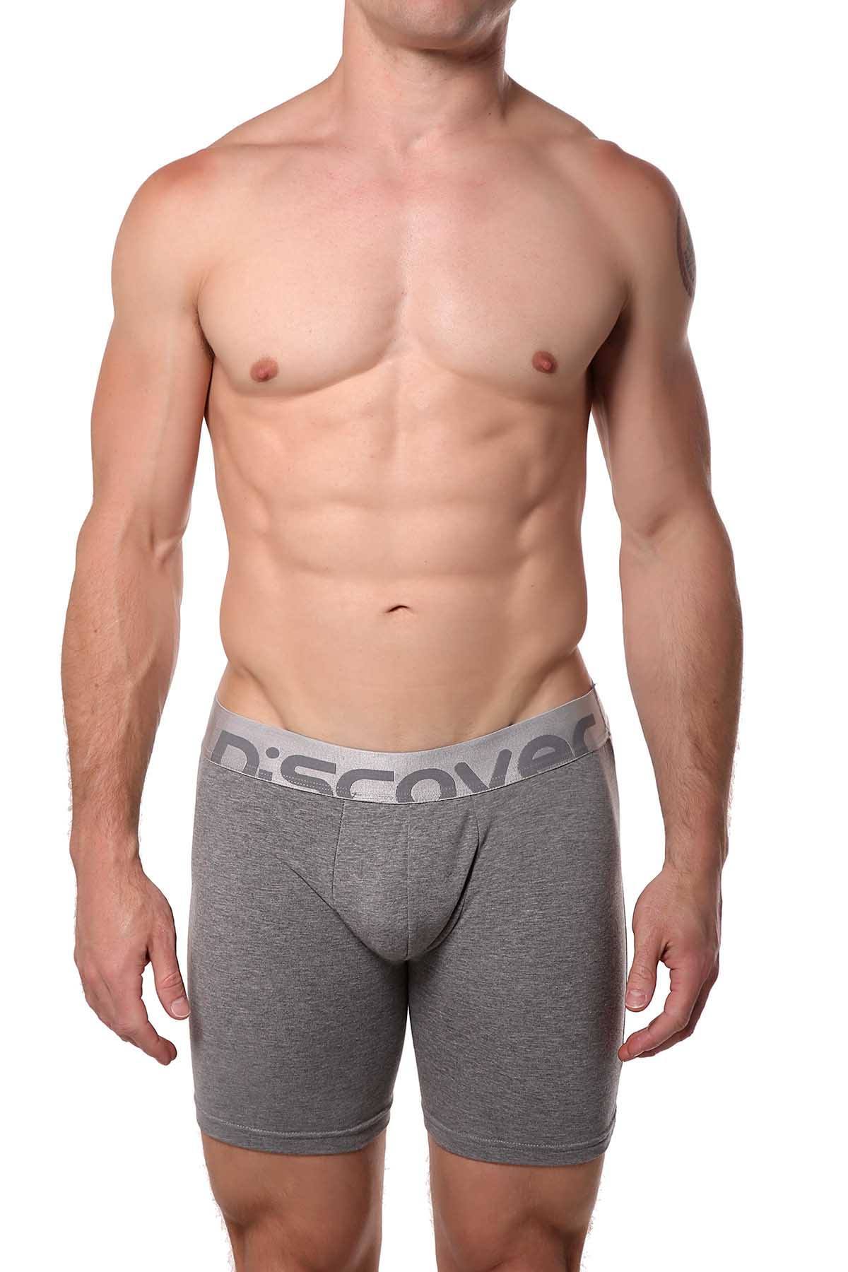 Discover Stone-Grey Silver Surf Boxer Brief