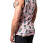 Distortion Flamingo-Pink Pineapple AOP Pique Tank Top