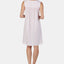 Eileen West Lace-trim Cotton Knit Nightgown Pink Geo