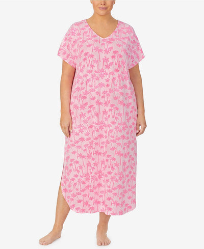 Ellen Tracy Wo Plus Short Sleeve Lounger Pink Novel