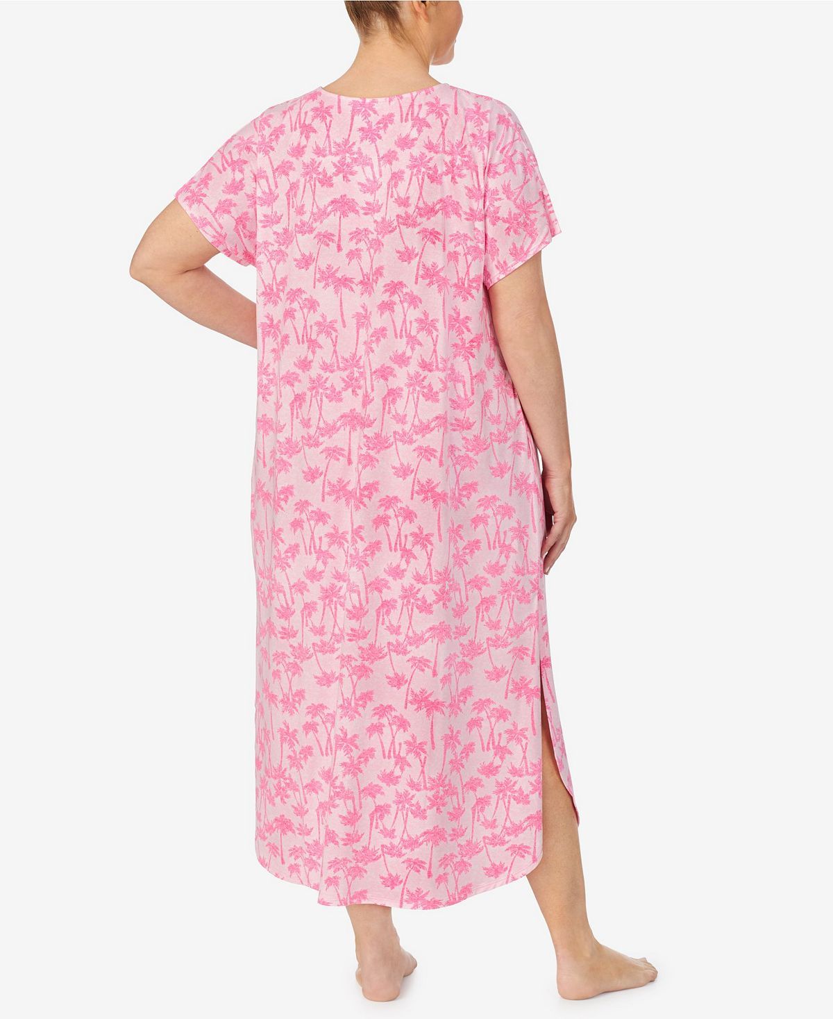 Ellen Tracy Wo Plus Short Sleeve Lounger Pink Novel