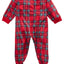 Family PJs BABY Brinkley Plaid Footed Pajama Onesie