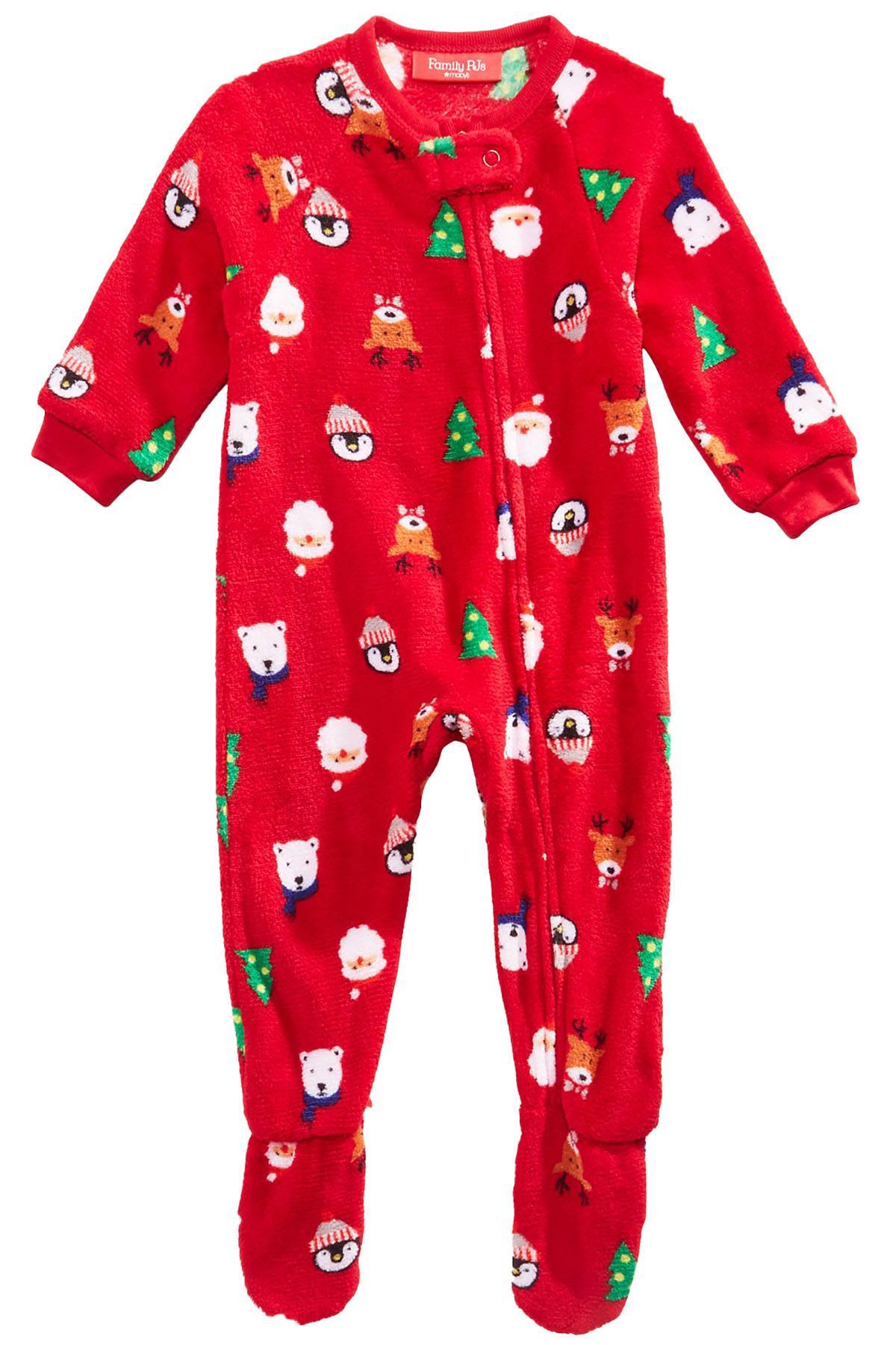 Family PJs BABY Santa and Friends Onesie