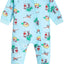 Family PJs BABY Tropical Santa Footed Pajamas