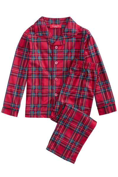 Family PJs KIDS Brinkley Plaid Pajama Set