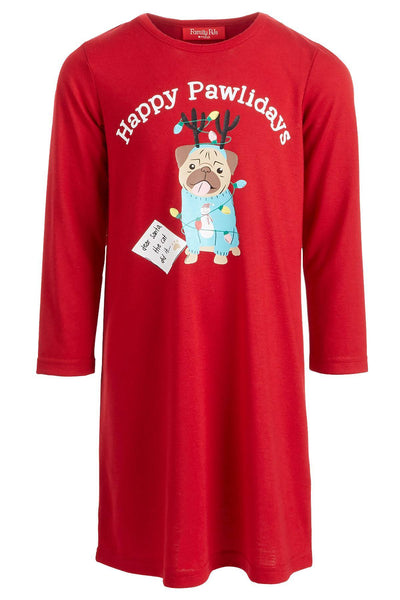 Family PJs KIDS Happy Pawlidays Sleepshirt