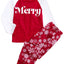 Family PJs KIDS Red Merry Pajama Set