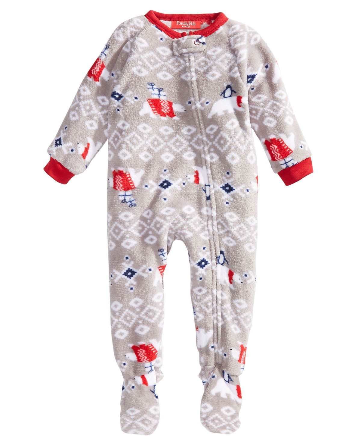 Family Pajamas Matching Baby Polar Bear Footed Pajamas Polar Bear