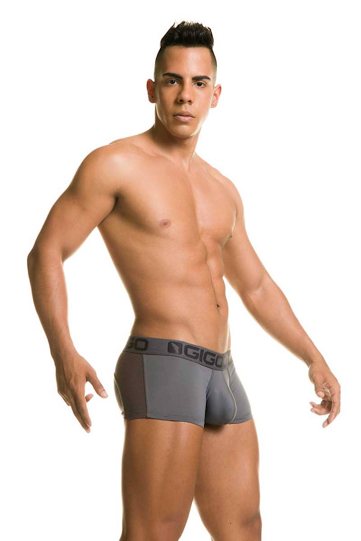 GIGO Diversity Grey Mesh Insert Boxer Brief