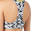 GO by Gossip Graphic Content High Neck Keyhole Bikini Top in Geo Black/White