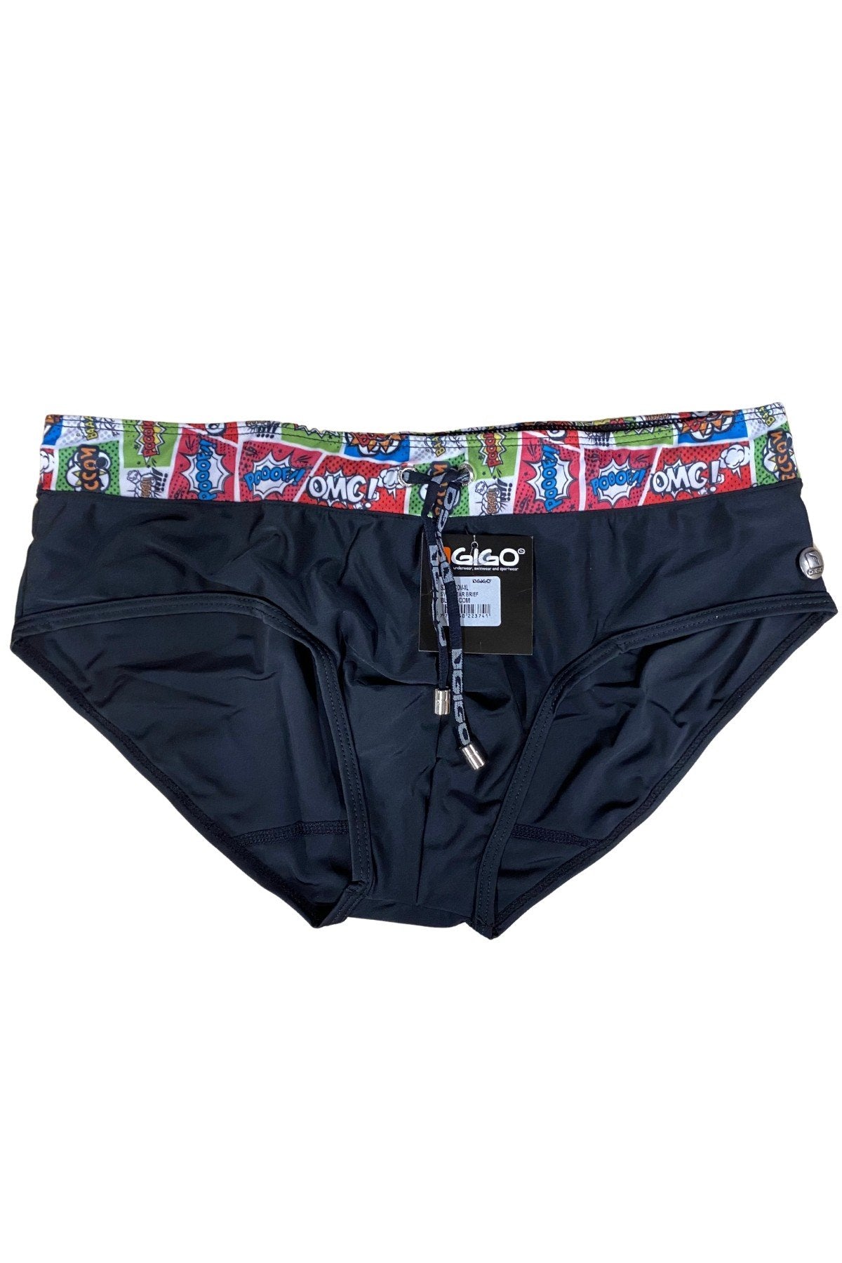 Gigo Black Com Swim Brief