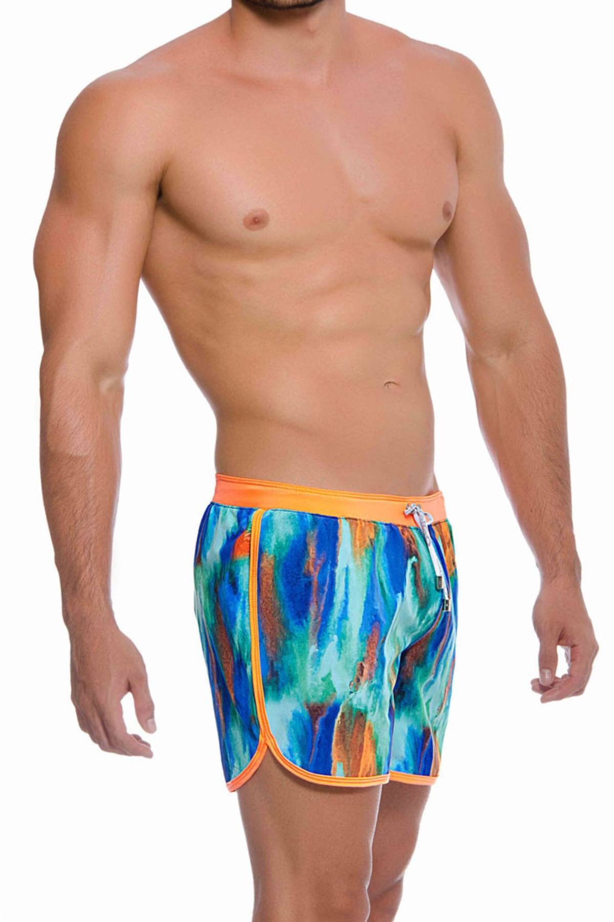 Gigo Blue Tie Swim Short