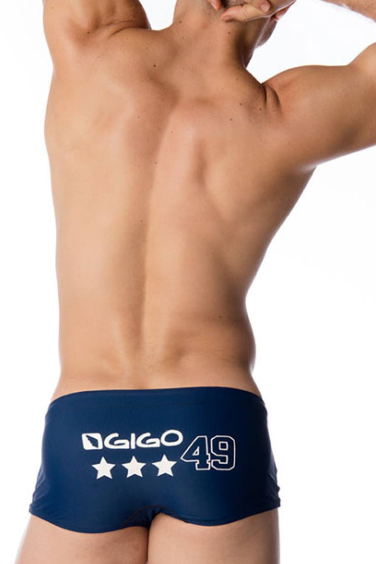 Gigo Navy Star Swim Trunk