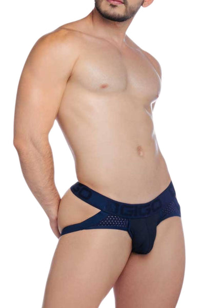 Gigo Navy Stretch Jock Brief