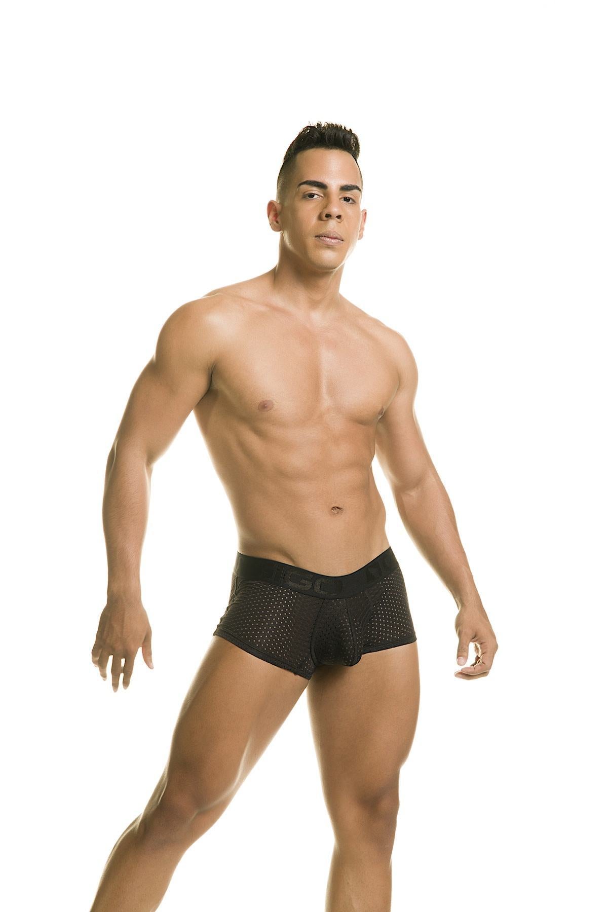 Gigo Nile Black Mesh Boxer Briefs