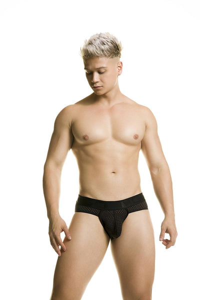 Gigo Nile Black Mesh Jock Brief