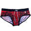 Gigo Red Bloom Swim Brief