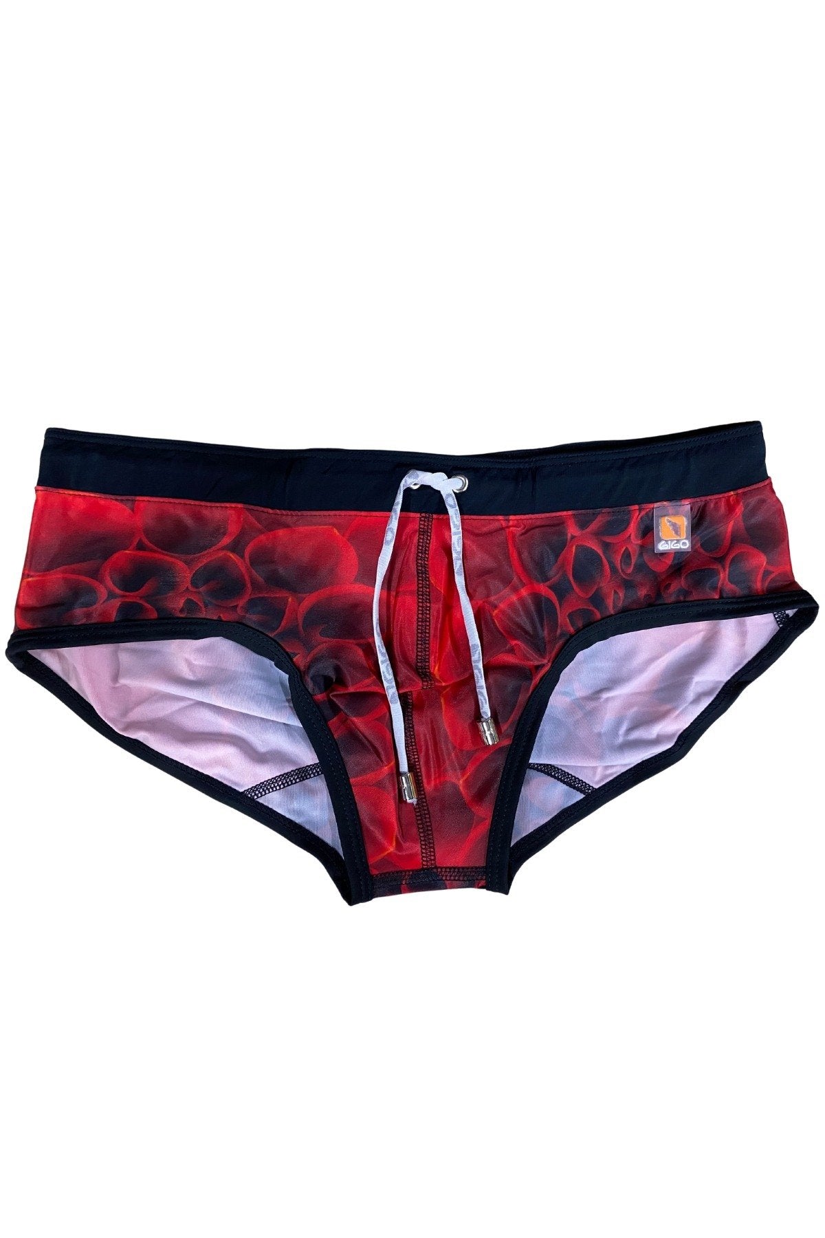 Gigo Red Bloom Swim Brief