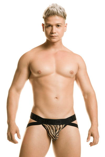 Gigo Tiger Print Mesh Jockstrap