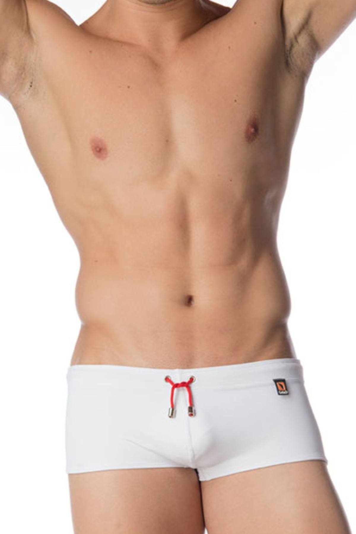 Gigo White Star Swim Trunk