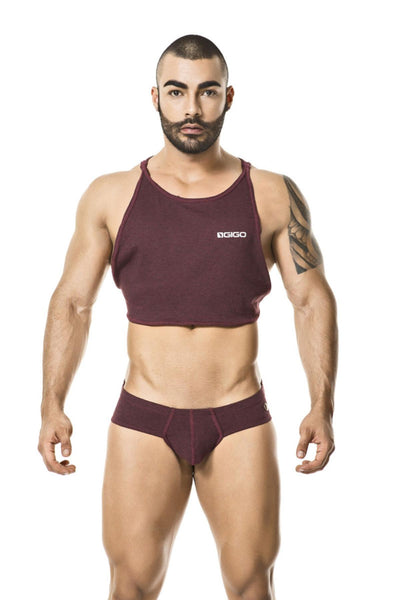 Gigo Wine Greek Crop Top