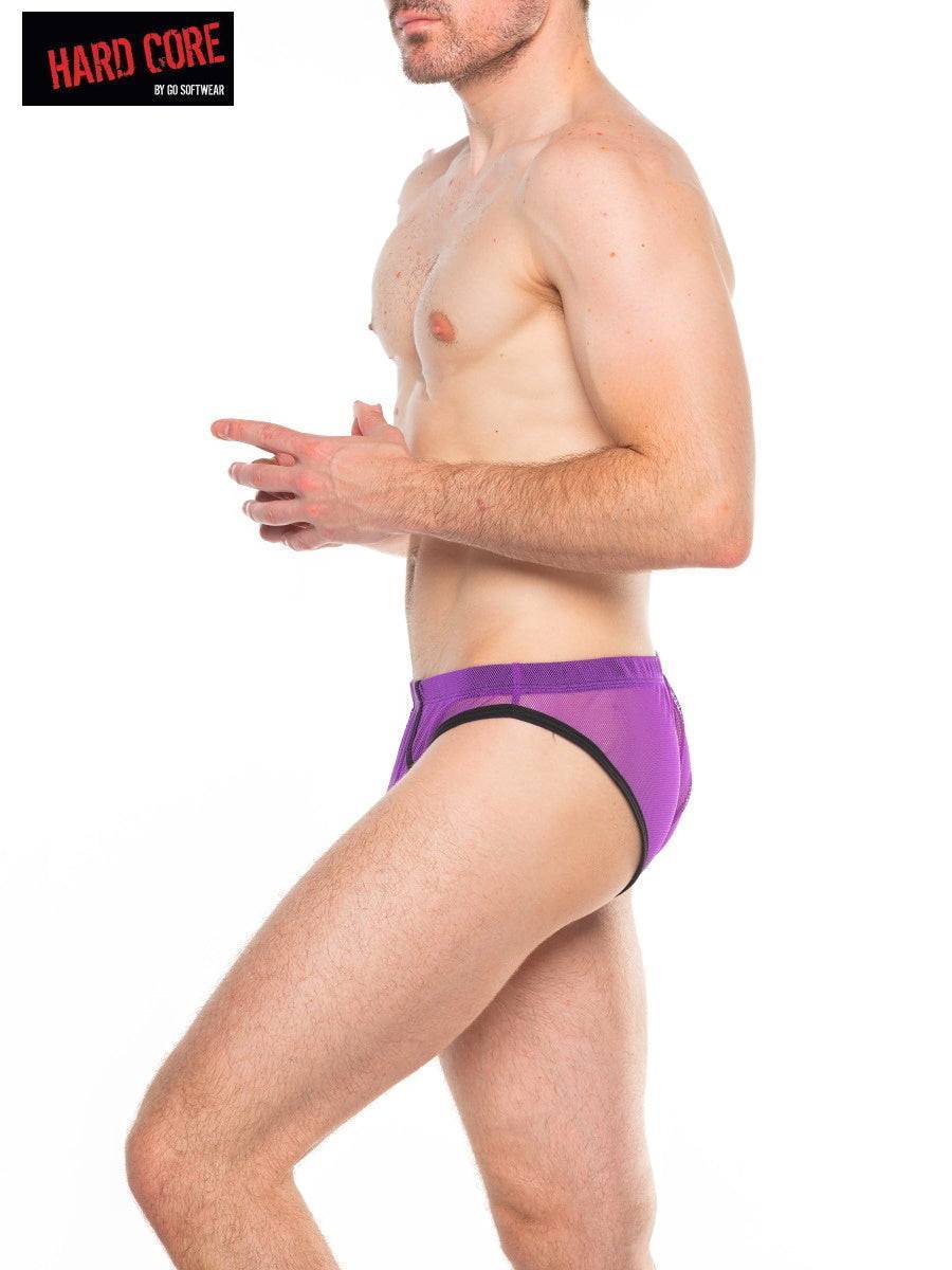 Go Softwear Purple And Black Frisky Bikini Brief