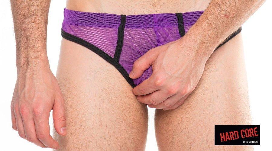 Go Softwear Purple And Black Frisky Bikini Brief