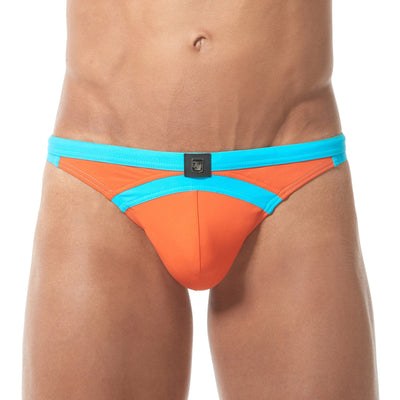 Gregg Homme Orange/Aqua Sea Reef Swim Thong