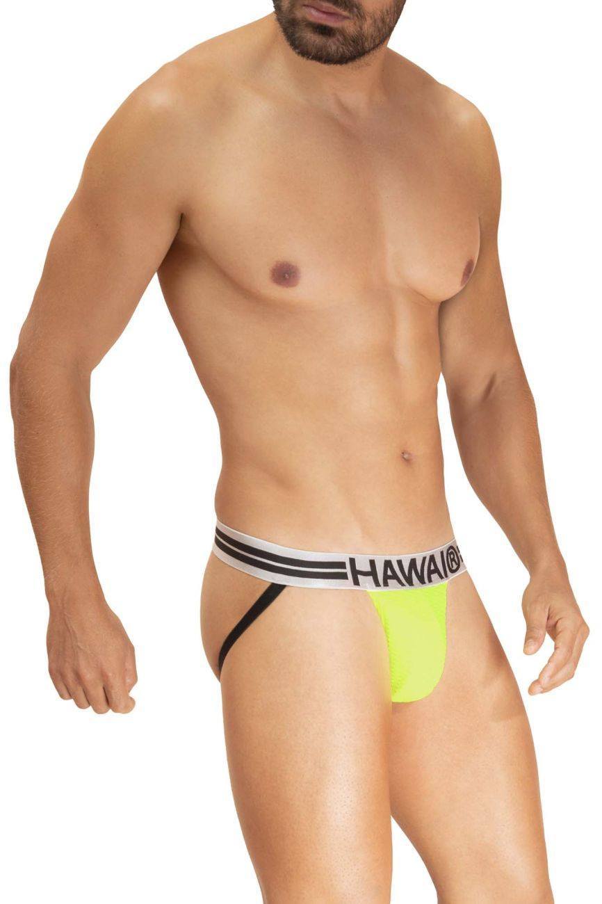 HAWAI Neon Green 42268 Microfiber Jockstrap