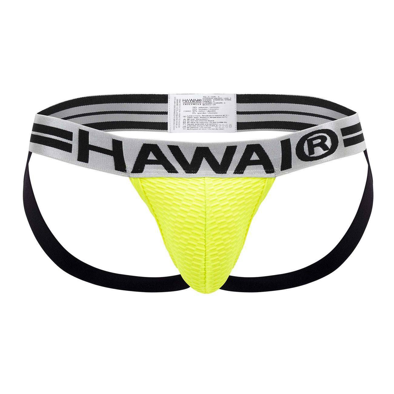 HAWAI Neon Green 42268 Microfiber Jockstrap