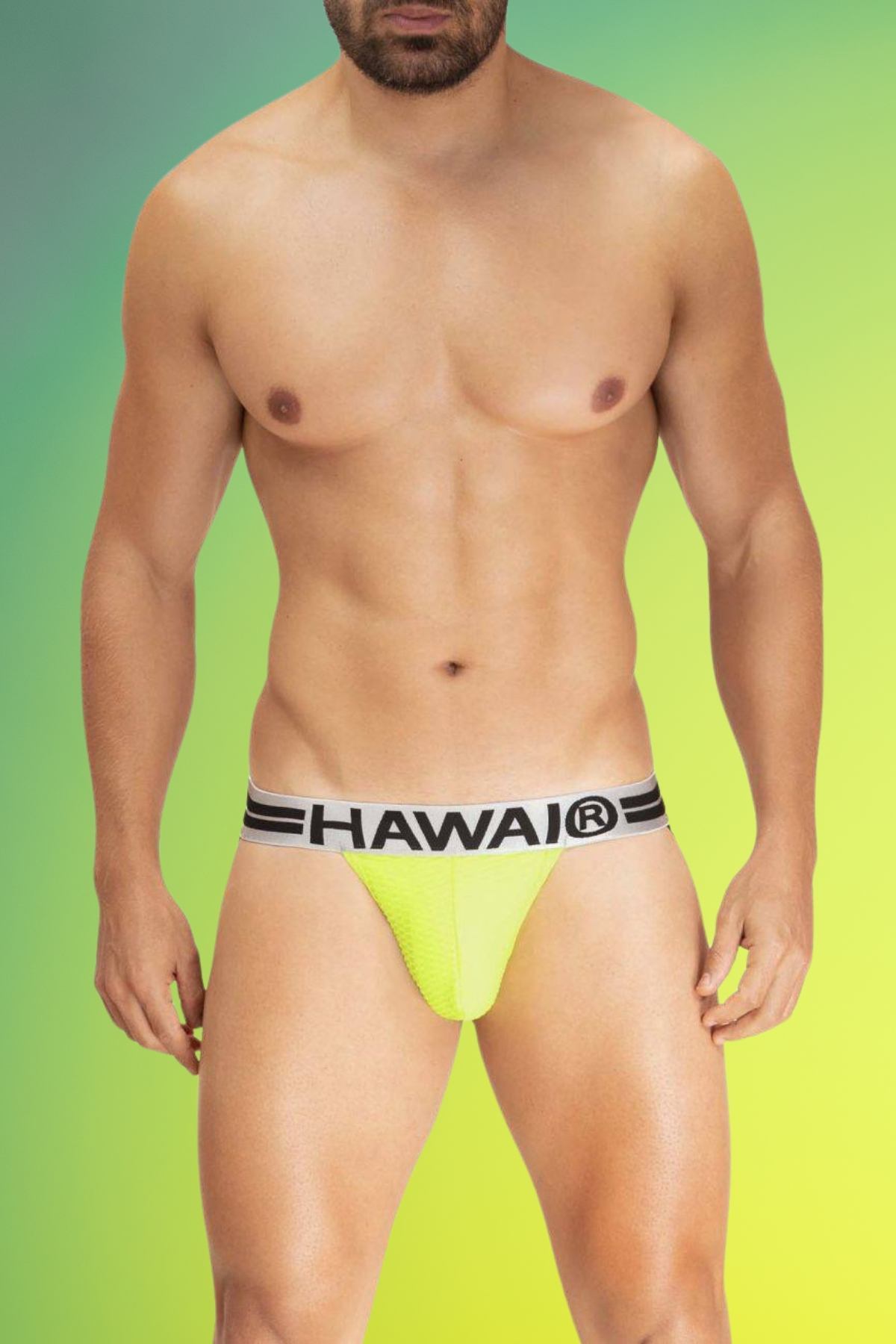 HAWAI Neon Green 42268 Microfiber Jockstrap