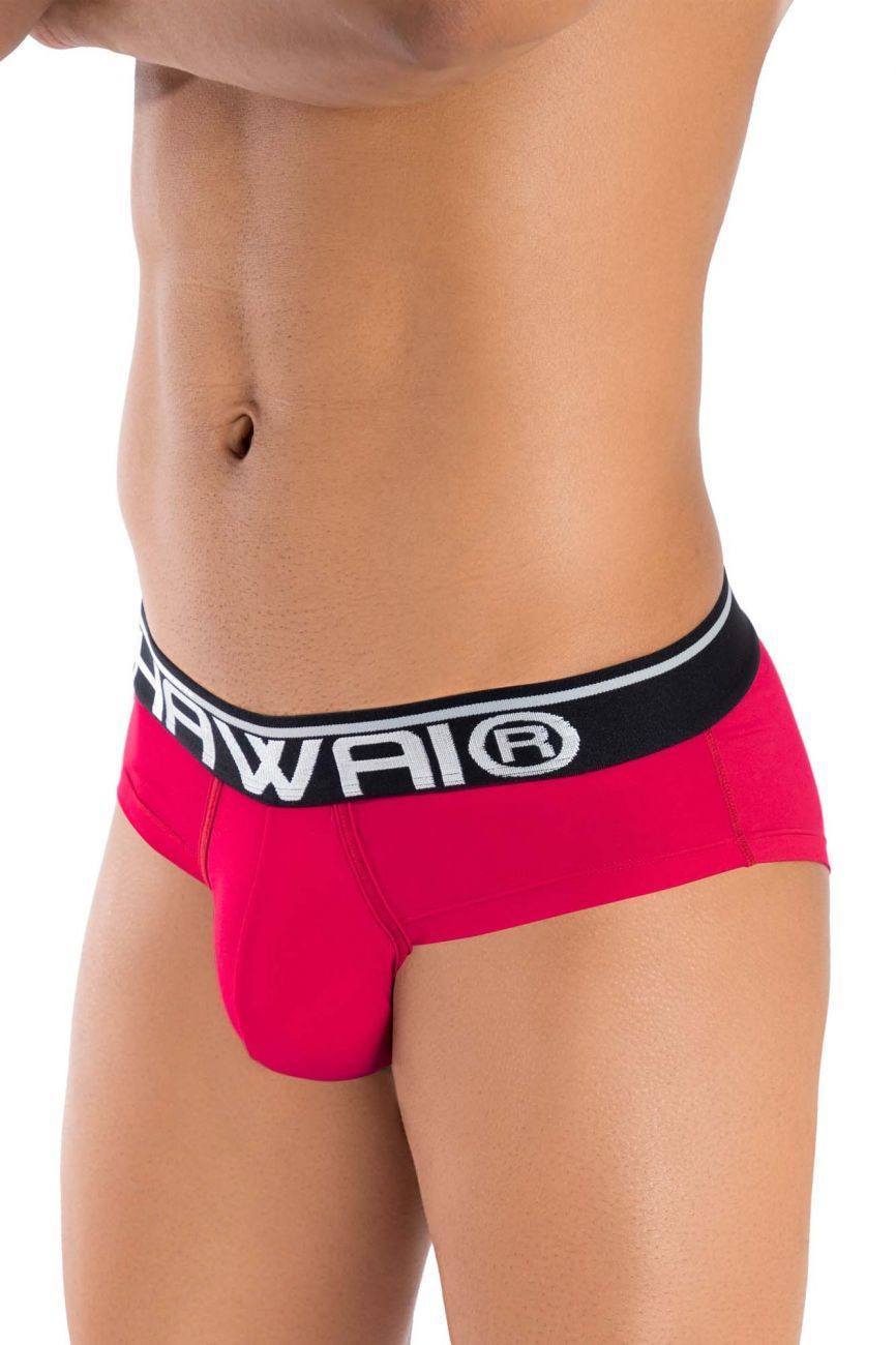 HAWAI Red 41945 Solid Hip Brief