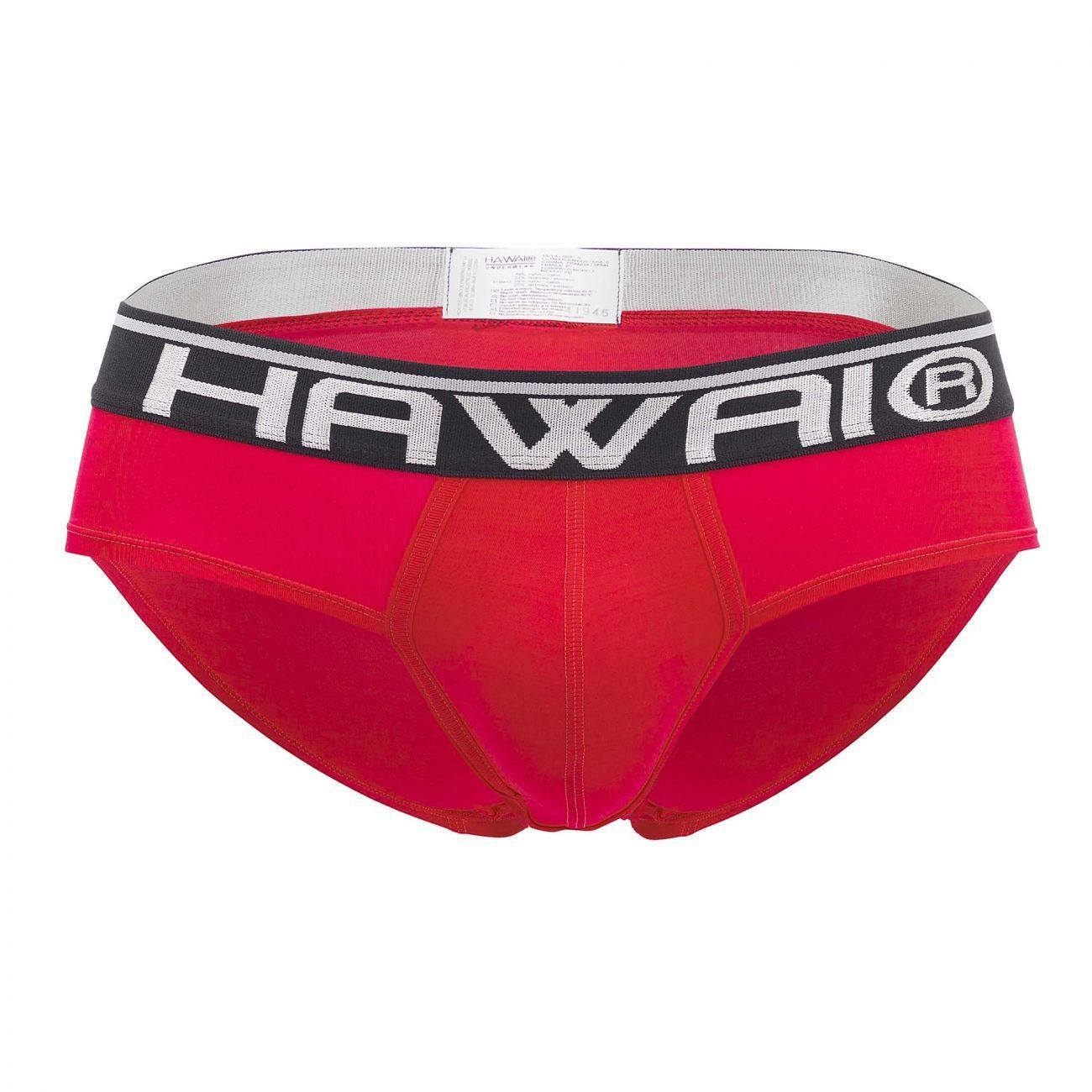 HAWAI Red 41945 Solid Hip Brief