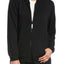 HUE Black Solid Zipper Front Lounge Top