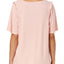 HUE Blossom Pink Bell Ruffled Sleeve Lounge Top